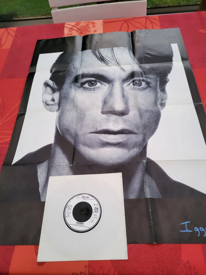 45t IGGY POP "ISOLATION/HIDEAWAY"+ poster double face - Photo 2/3