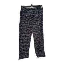 Calvin Klein Youth Pajama Pants Size 10 / 12 Black- White Lounge Bottoms