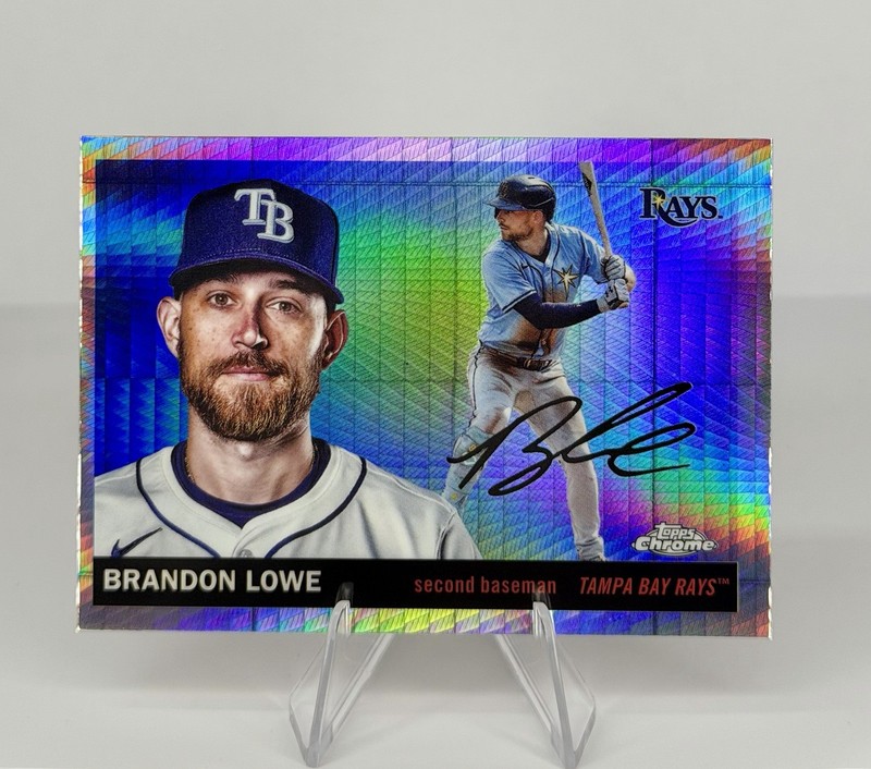 2025 Topps Chrome Platinum #194 Brandon Lowe Prism