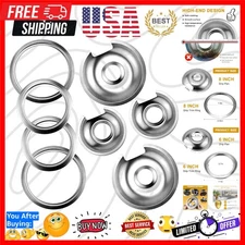 Restore Your GE Hotpoint with 8 & 6 Inch Chrome Drip Pan Set – Easy Clean