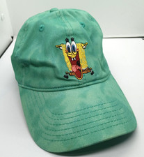 SpongeBob Squarepants Strapback Baseball Cap Tie-dye Green Embroidered NEW