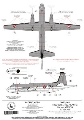 Breguet Br.1150 Atlantic In Italian Service TAURO MODEL -72-585 - Foto 4