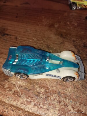 Hot Wheels 1995 Road Rocket Ice Man Glow in the Dark Diecast Toy