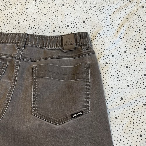 prAna Pantalone Tela Uomo 34x32 Marrone Outdoor Escursionismo Elasticizzato Slim Fit Arrampicata - Foto 2 di 8