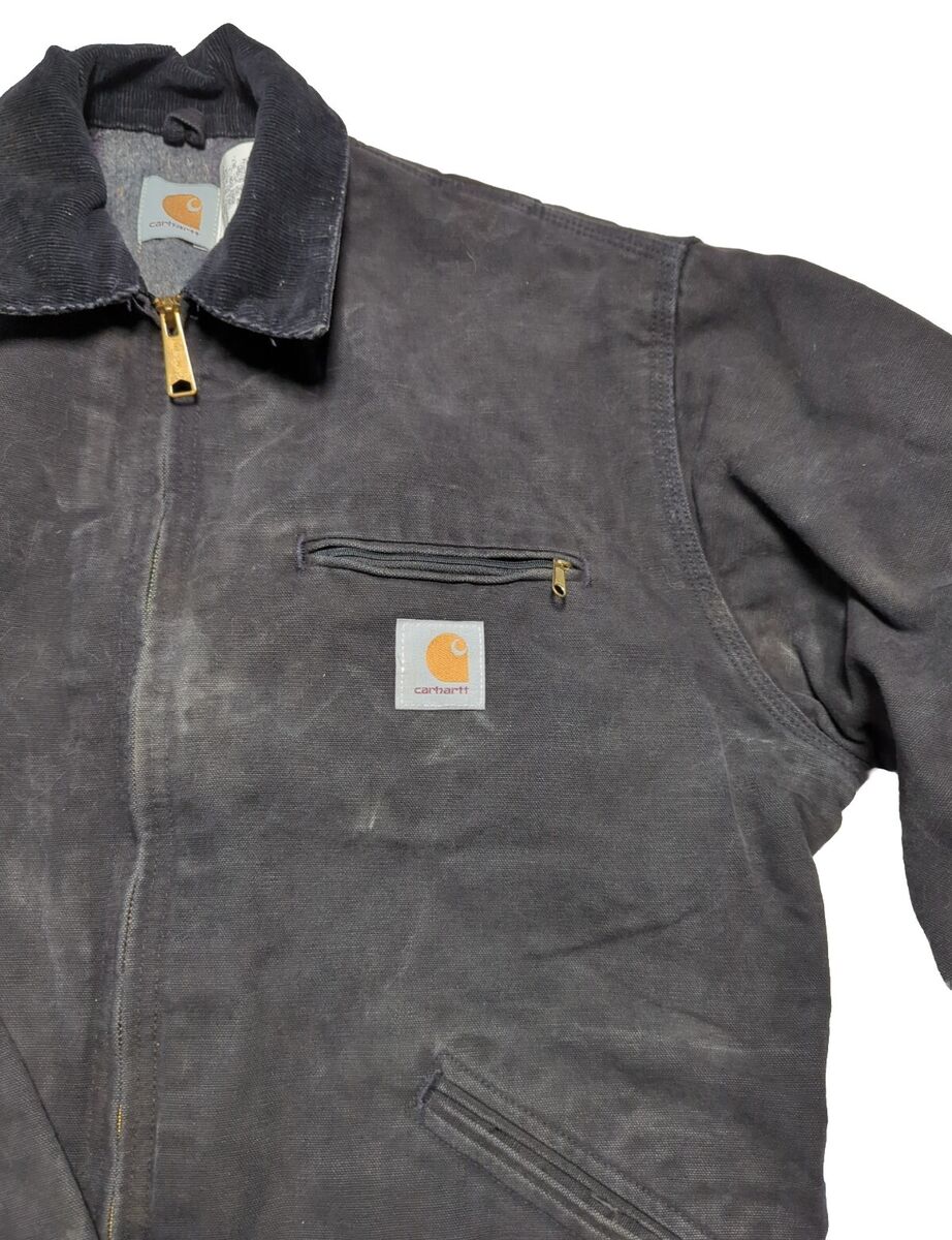 Vintage Carhartt J01 BLK Detroit Jacket Men's 44 Tall Black Vintage Carhartt J01 BLK Detroit Jacket Men's 44 Tall Black
