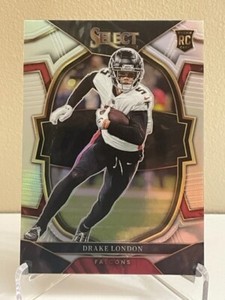2022 Panini Select Drake London Concourse Silver Prizm #35 Falcons Rookie RC