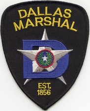 DALLAS TEXAS TX The Big D MARSHAL police PATCH