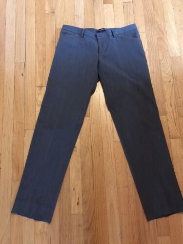 AUTHENTIC VINTAGE Dolce&Gabbana Grey Pants With Brown Leather Accents, 33 Waist - Picture 1 of 12