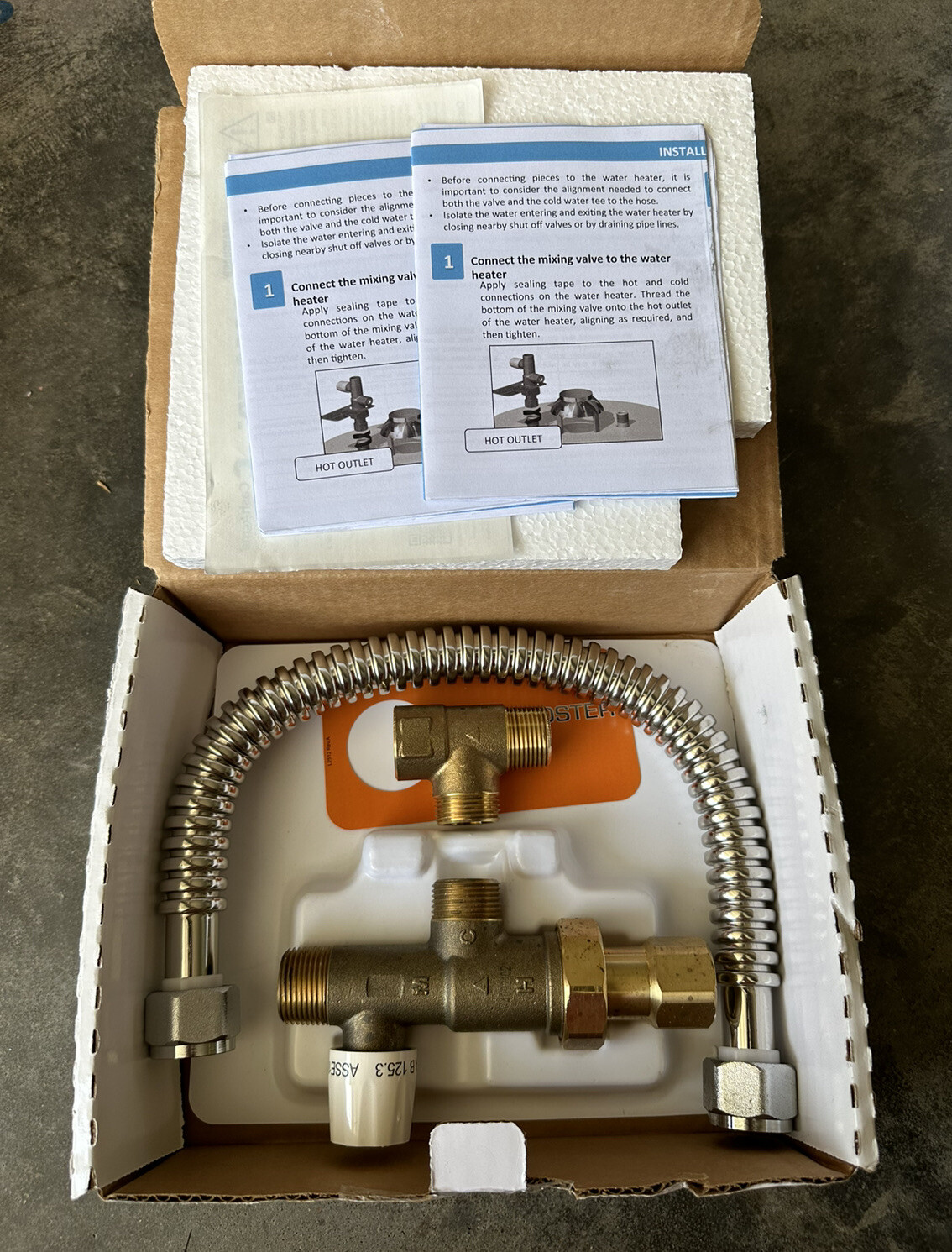 Cash Acme 3/4" 3/4 in. Water Heater Tank Booster Mixing Valve 24409 697285998520 eBay