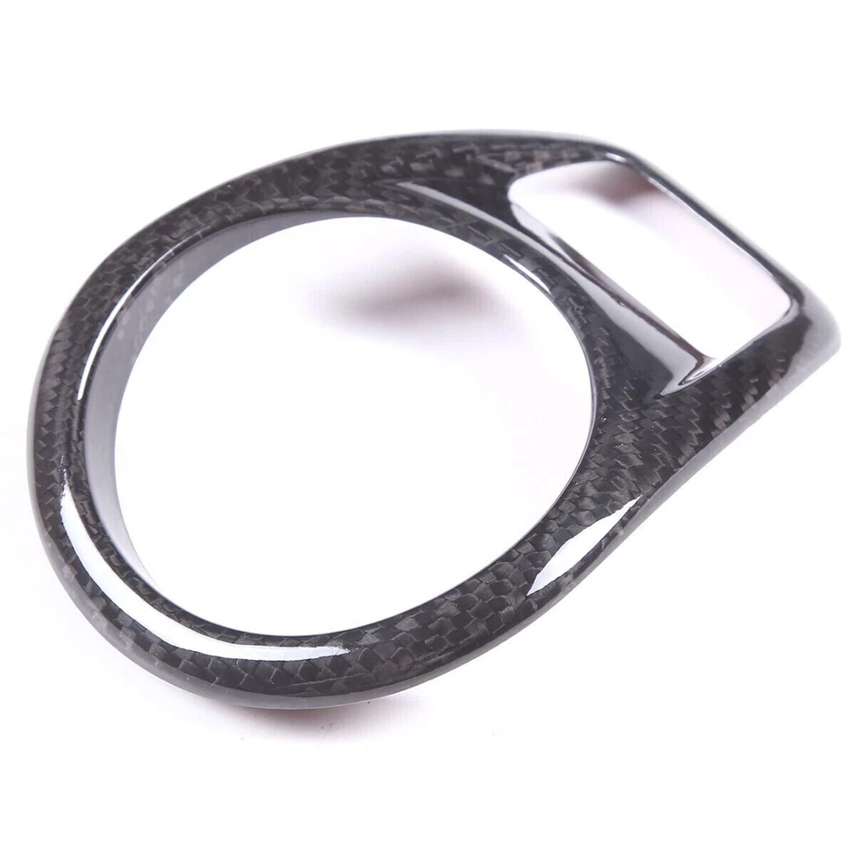 For Porsche Boxster 2014-2015 Dry Carbon Fiber Dashboard Center Clock Cover Trim - Image 3 of 4