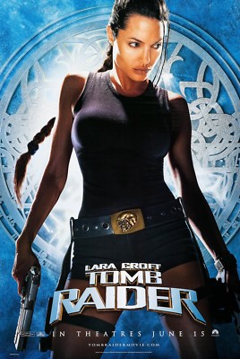 LARA CROFT: TOMB RAIDER (2001) ORIGINAL ADVANCE MOVIE POSTER