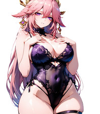 Yae miko Genshin Impact Waifu Anime Sticker 6" Car Decal