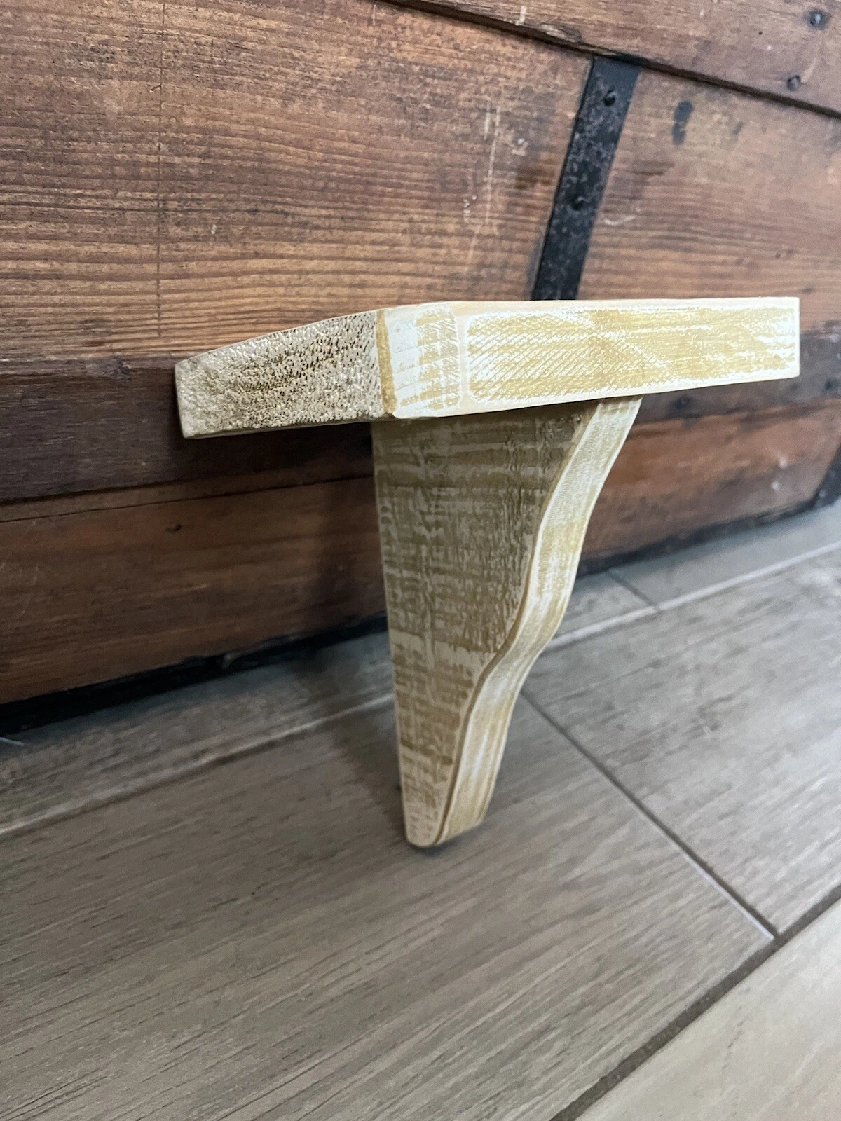 NEW Natural Life Rustic Wood Wall Hanging Knick Knack Shelf 8”x7”x5” 2 Available
