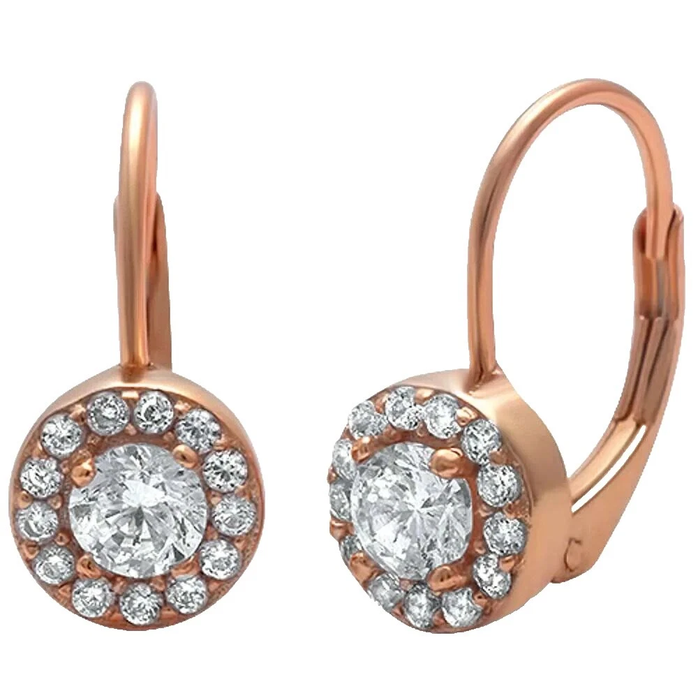 Opal Rose Gold Fashion Earrings