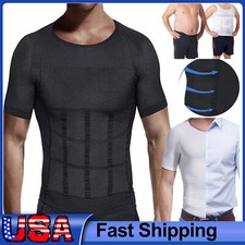 US Gynecomastia Compression Shirt Slimming Men Shapewear to Hide Man Boobs Moobs