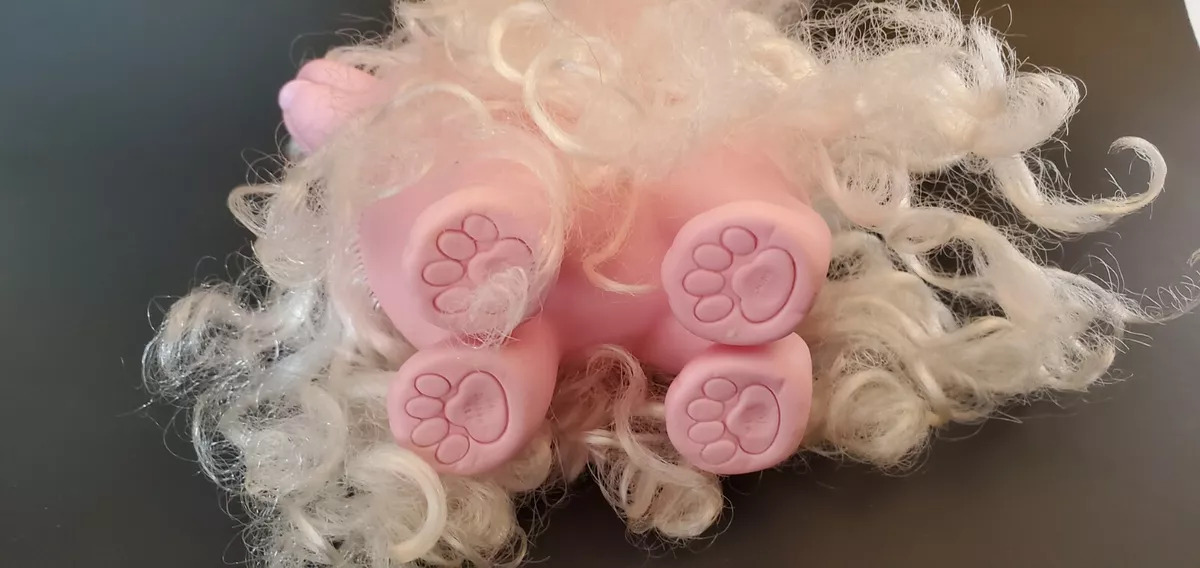 1980s 1989 Party Time Pup Sweetie Pups Toy Dog Pink White Dog Poodle Hasbro