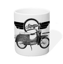 Tasse Kaffeetasse Schwalbe Simson Suhl DDR Ostdeutschland VEB Moped Mofa