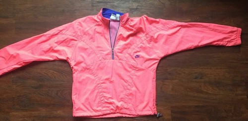 Vintage 80s 90s Nike Neon Pink 1/2 Zip 