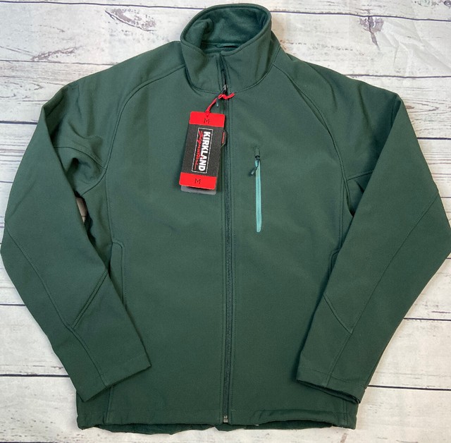 Kirkland Signature 4 Way Stretch Soft Shell Jacket Green Mens M eBay