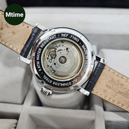 RARE ELYSEE Classic Aviator White Dial Automatic ETA Sapphire Dress Men Watch - Picture 5 of 5