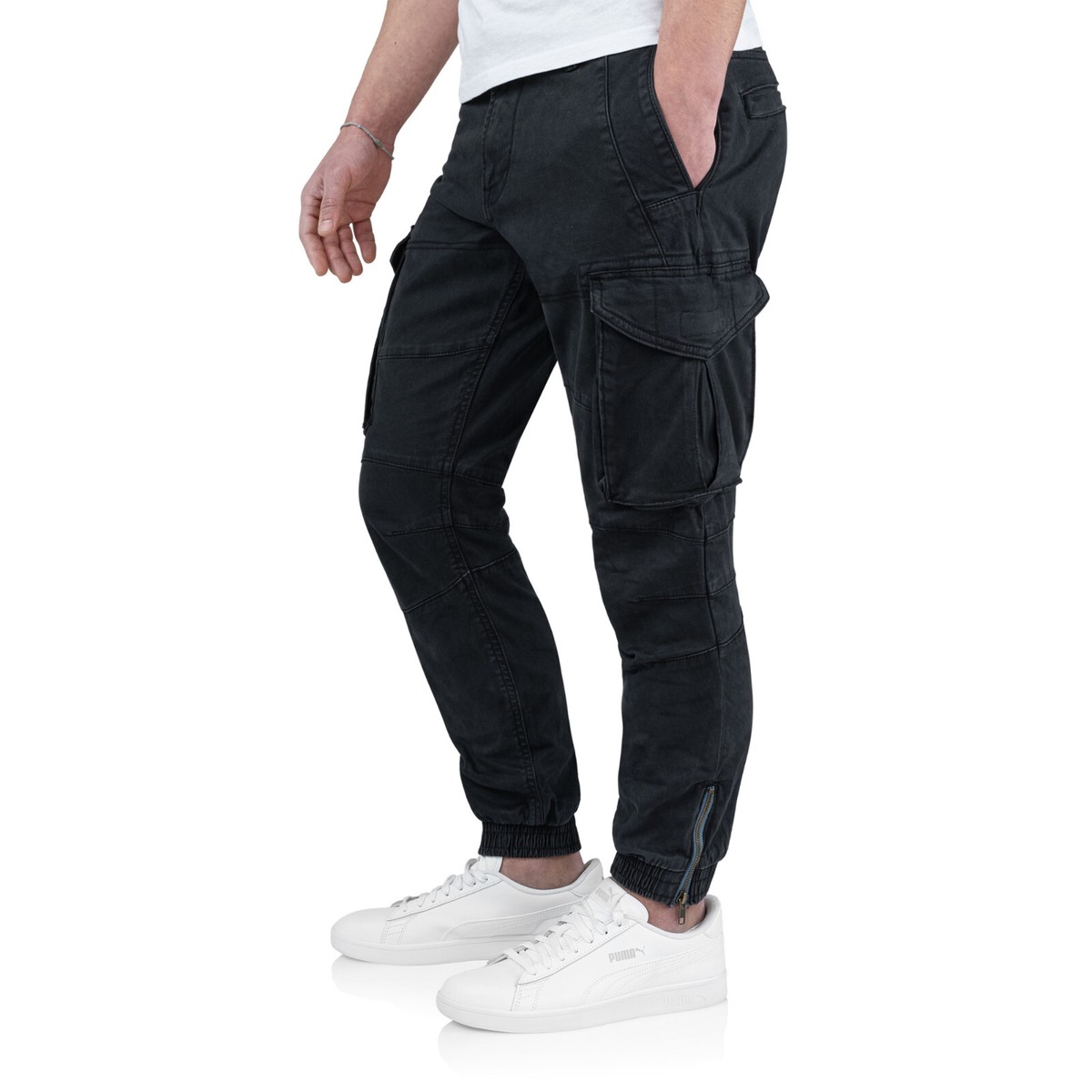 FALKENSTEJN Herren Cargohose mit Taschen Cargo Hose Freizeithose