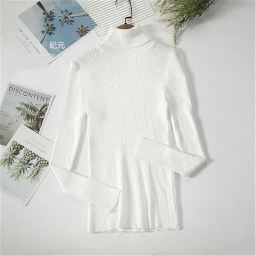 Slim Basic Tops Pullover Women Sweaters Jumper Turtleneck - Picture 9 of 20