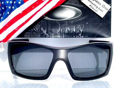 NEW Oakley BATWOLF Black Matte USA Flag POLARIZED Galaxy Black