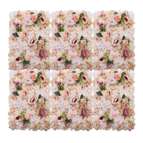 6Pcs Artificial Flower Wall Panels Wedding Party Backdrop Home DIY Peonies Decor - Picture 5 of 12