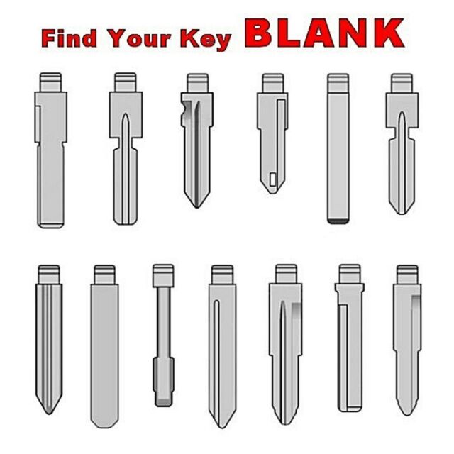 REPLACEMENT Key Blades & KeyDIY Blanks use with KeyDIY Remotes for any car / van