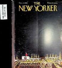 1958 The New Yorker Magazine Cover 1958 December 6 Christmas Vintage Print 7676