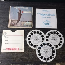 Vintage View-Master 3-Reel Set Marineland Of Florida Complete EUC A560