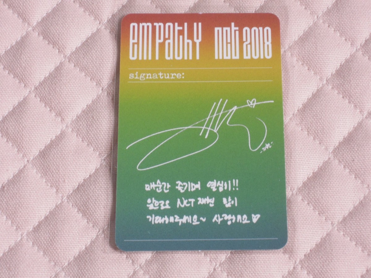 NCT - NCT 2018 Album EMPATHY Photocard Set Nct Dream Wayv
