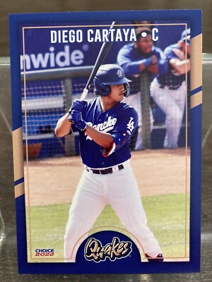 2022 Choice Diego Cartaya Rancho Cucamonga Quakes Team Card #06 Dodgers