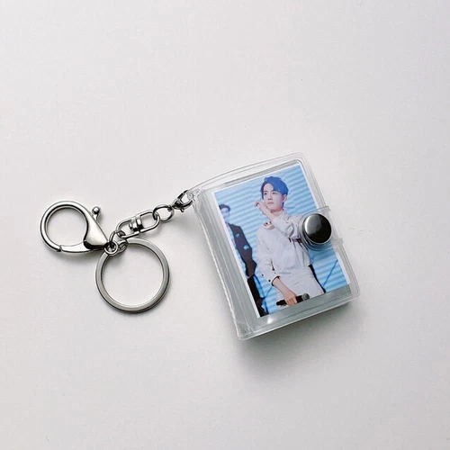 16 Pockets Mini Photo Album 1/2 Inch Backpack Keyring New Keychain Mini Album - Picture 7 of 12