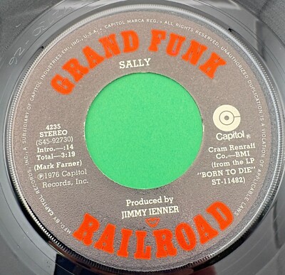 Grand Funk Railroad Sally / Love is Dyin 45 Vinyl 70s Hard Rock VG+