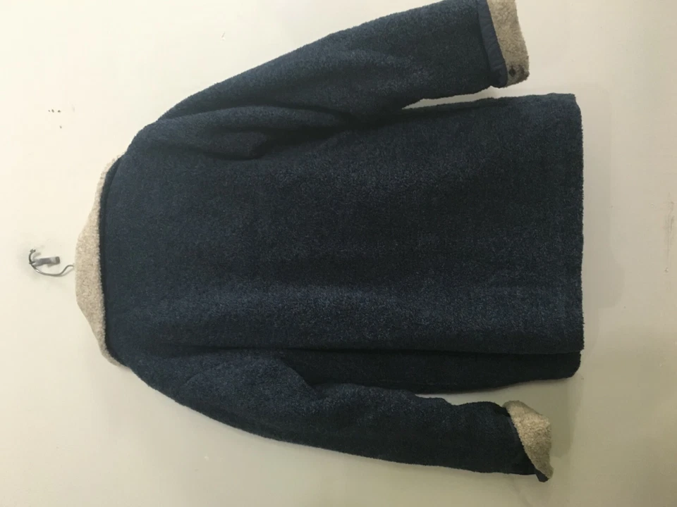 Abrigo Chaqueta Rothschild Niñas Niños Azul Marino Crema Polar Cálido Talla M Invierno Elegante Foto 4 de 4