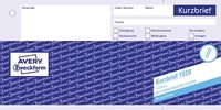 Avery Zweckform® 1020 1020 Kurzbrief, Din A4 (1/3), Vorgelocht, 100 Blatt, Weiß