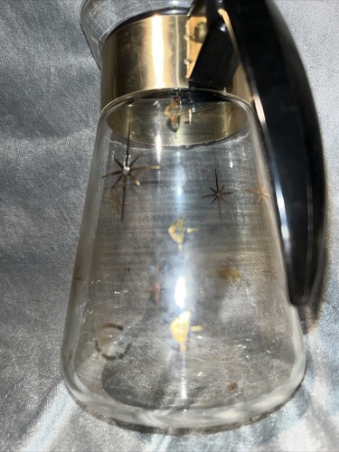 Vintage Pyrex Corning 1960's Atomic Star Burst 6 Cup Coffee Pot Carafe Heatproof - Picture 12 of 12