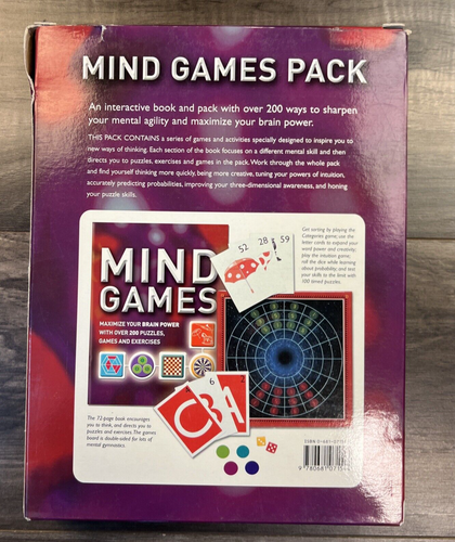 CARLTON Mind Games Pack Maximize Brain Power-Over 200 Puzzles Games Exercises - Picture 3 of 4