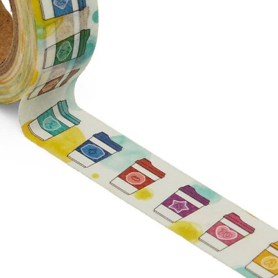 Coffee Cup Tape | Drinking Cups Washi Tape - 9/16in. x 10 Yards ...