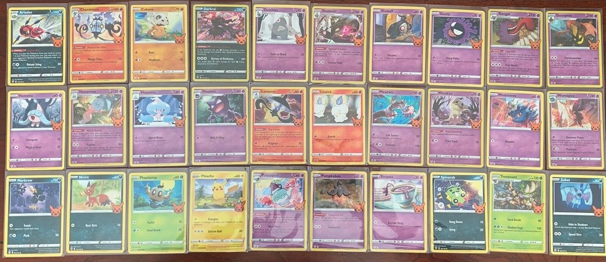 halloween pokemon cards 2024 list 2022/2023/2024 TCG Trick or Trade FULL (30) Sets + BONUS PACK Pokemon Halloween Trick or Trade