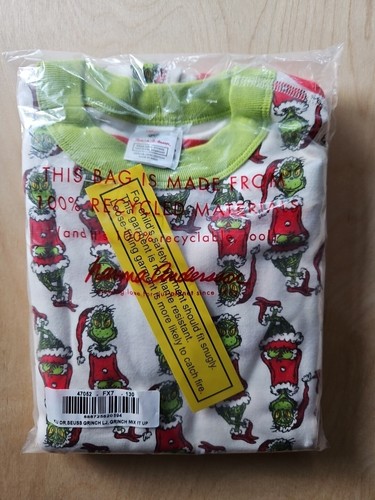 NWT Hanna Andersson DR SEUSS MIX IT UP GRINCH Pajamas CHRISTMAS 130 8 - Picture 4 of 9