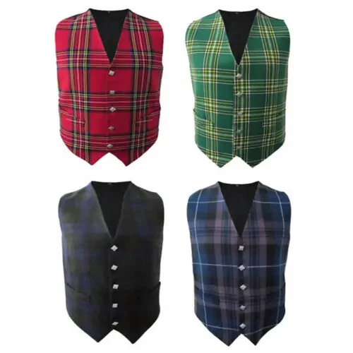 New Mens Scottish Tartan Waistcoat with Thistle Buttons in Choice of 4 Tartans
Opens in a new window