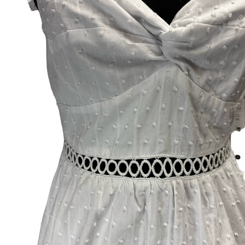 NWT Aqua Cotton White Dress Sz S - Picture 9 of 12