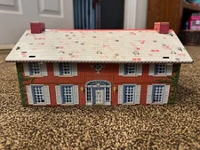 Vintage Metal 2 Story Dollhouse