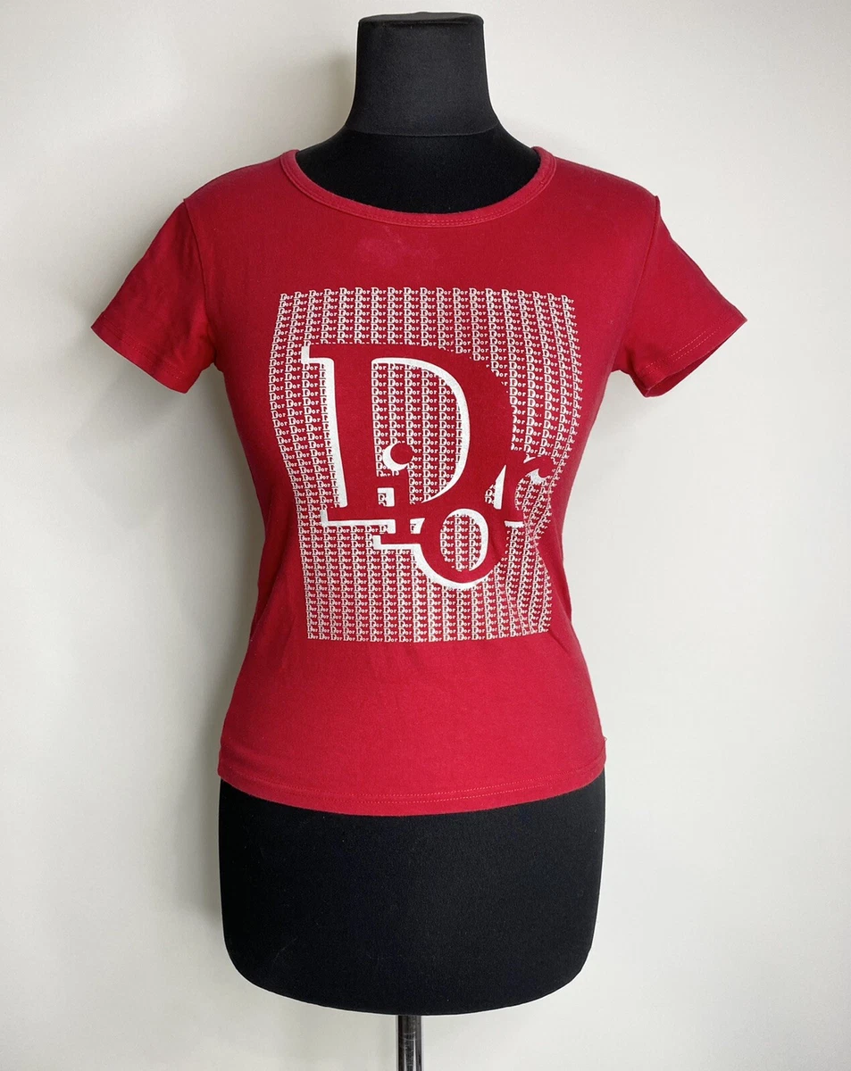 Women's Christian Dior T Shirt Monogram Sz 8 | eBay