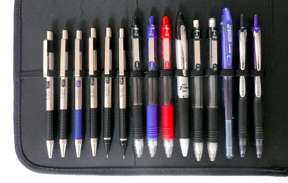 ZEBRA ручки и карандаши разнообразие упаковка с чехлом 28 всего ручки/карандаши новый  - Изображение 2 из 4