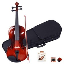 New Solid Wood Natural 1/8 Acoustic Violin  Fiddle Accessories for Beginner