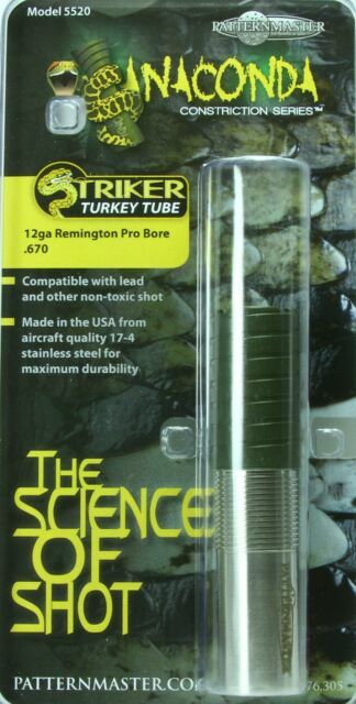 PATTERNMASTER ANACONDA STRIKER TURKEY CHOKE TUBE SHOTGUN 12GA REMINGTON