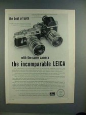 1960 Leica M-3 Camera Ad - Best of Both